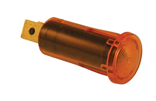 16 amp @ 12 volt warning light with two lucar terminals - SINGLE