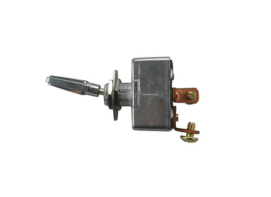50 AMP @ 12 volt S.P.S.T. heavy duty on/off all metal toggle switch with two screw terminals, 1 piece