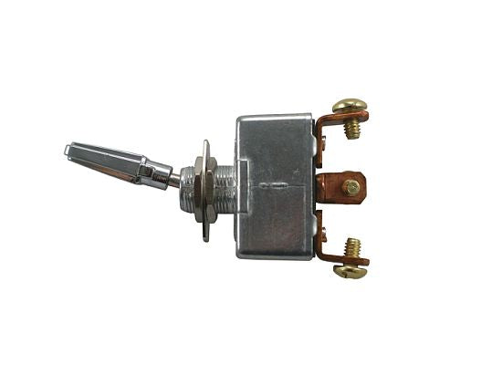 50 AMP @ 12 volt S.P.S.T. heavy duty on/off/on all metal toggle switch with three screw terminals, 1 piece