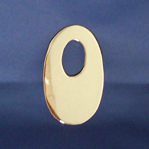 2" chrome cut out number - tape mount