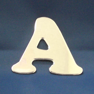 2" chrome cut out alphabet letter - tape mount
