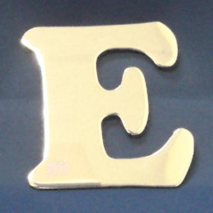 2" chrome cut out alphabet letter - tape mount