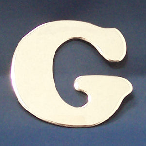 2" chrome cut out alphabet letter - tape mount