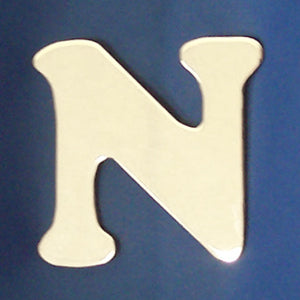 2" chrome cut out alphabet letter - tape mount