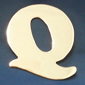 2" chrome cut out alphabet letter - tape mount