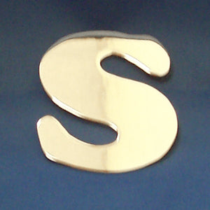 2" chrome cut out alphabet letter - tape mount