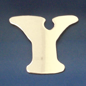 2" chrome cut out alphabet letter - tape mount