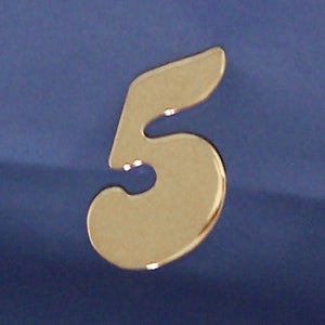 4" chrome cut out number - tape mount - 0 through 9