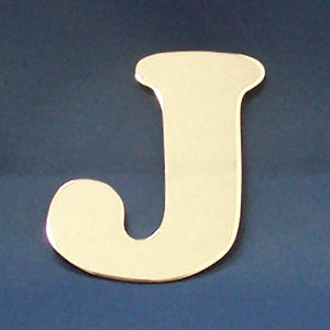 4" chrome cut out alphabet letter - tape mount