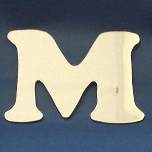 4" chrome cut out alphabet letter - tape mount