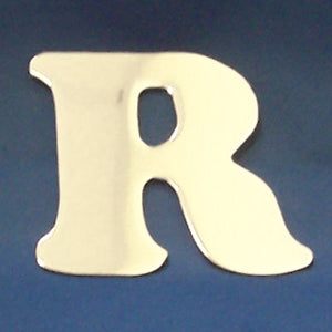 4" chrome cut out alphabet letter - tape mount