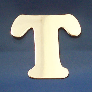 4" chrome cut out alphabet letter - tape mount