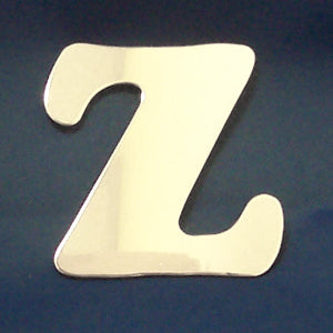 4" chrome cut out alphabet letter - tape mount