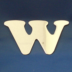 4" chrome cut out alphabet letter - tape mount