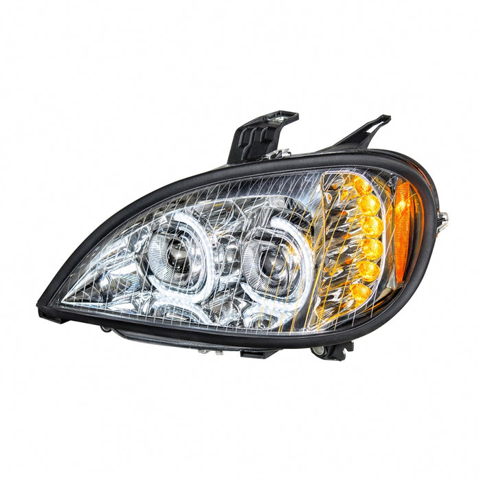 Freightliner Columbia "Glo" chrome projection-style LED headlight