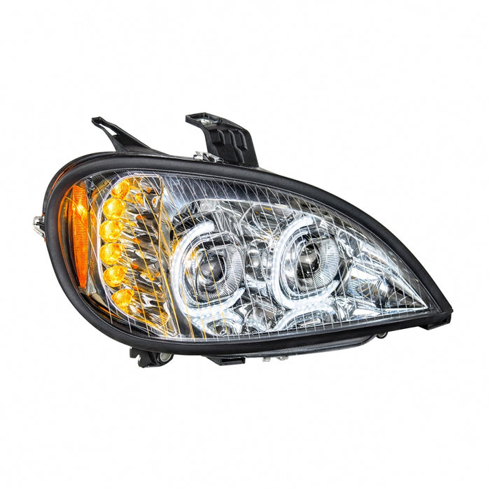 Freightliner Columbia "Glo" chrome projection-style LED headlight