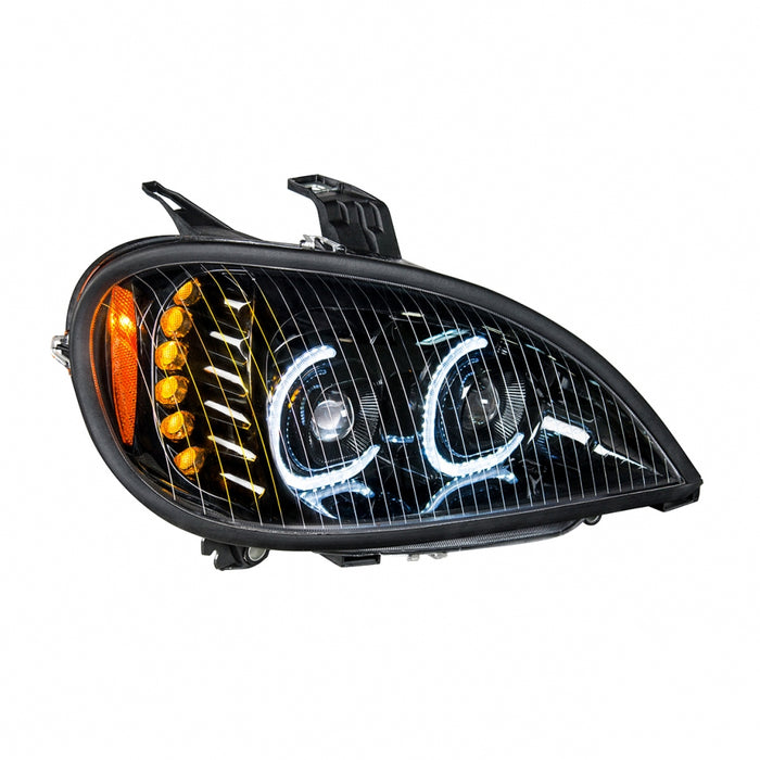 Freightliner Columbia "Glo" blackout projection-style LED headlight