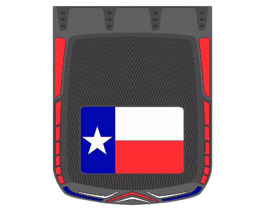 Texas Flag 24" x 30" colored rubber mudflap - PAIR