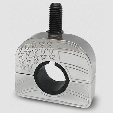 "American Flag" Billet Aluminum Steering Wheel Spinner Clamp ONLY
