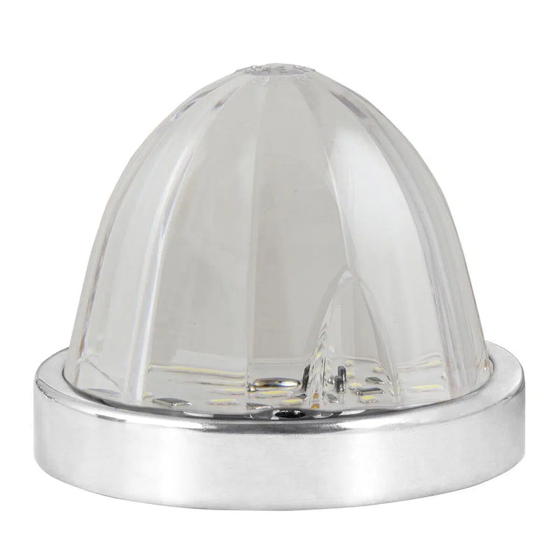 Watermelon style 18 diode LED turn signal light w/surface mount base