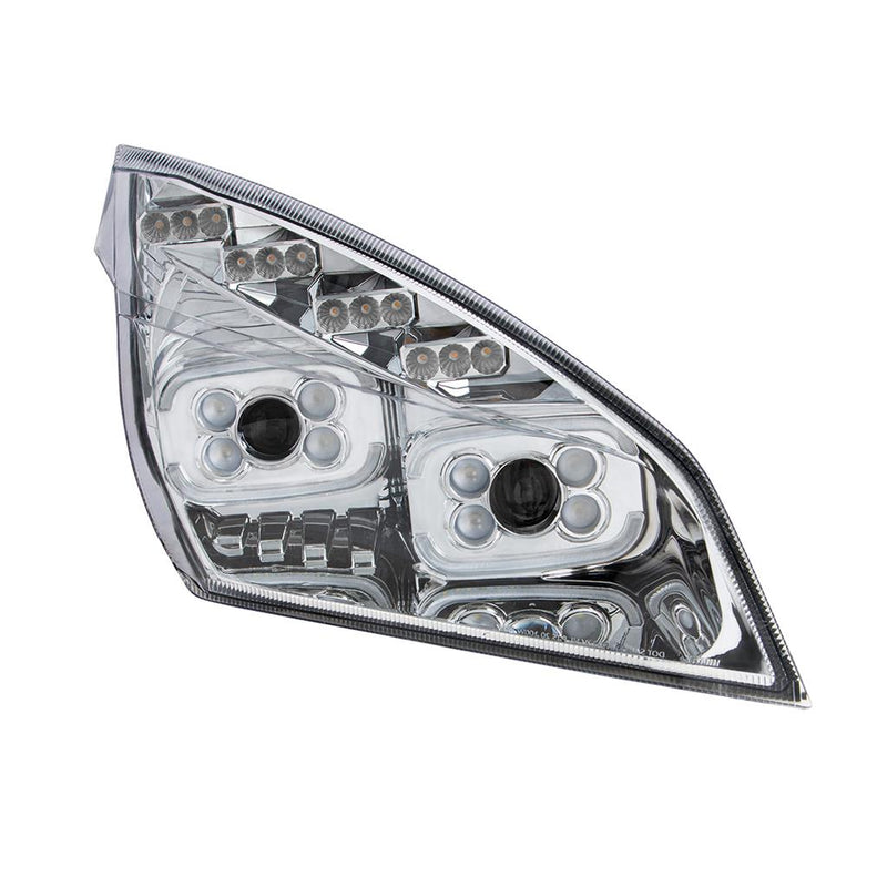 Freightliner Cascadia 2018-2022 all LED projector-style headlight assembly with sequential turn signal and daytlme running light - SINGLE