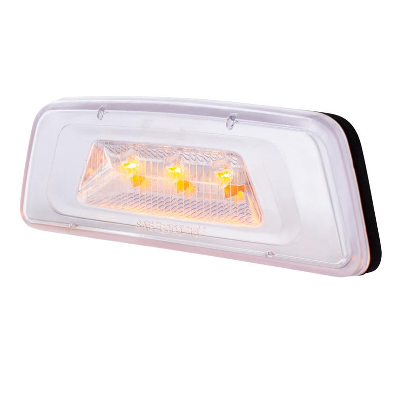 Kenworth T680/T700/T880 amber 3 diode LED marker/turn signal for outer fender - CLEAR lens