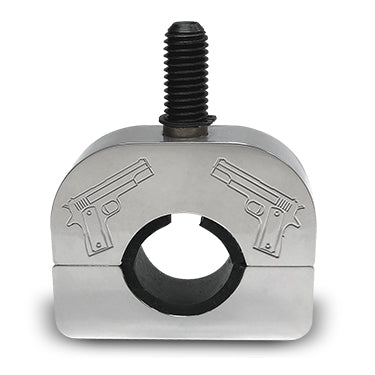 "Pistol" billet aluminum steering wheel spinner clamp ONLY