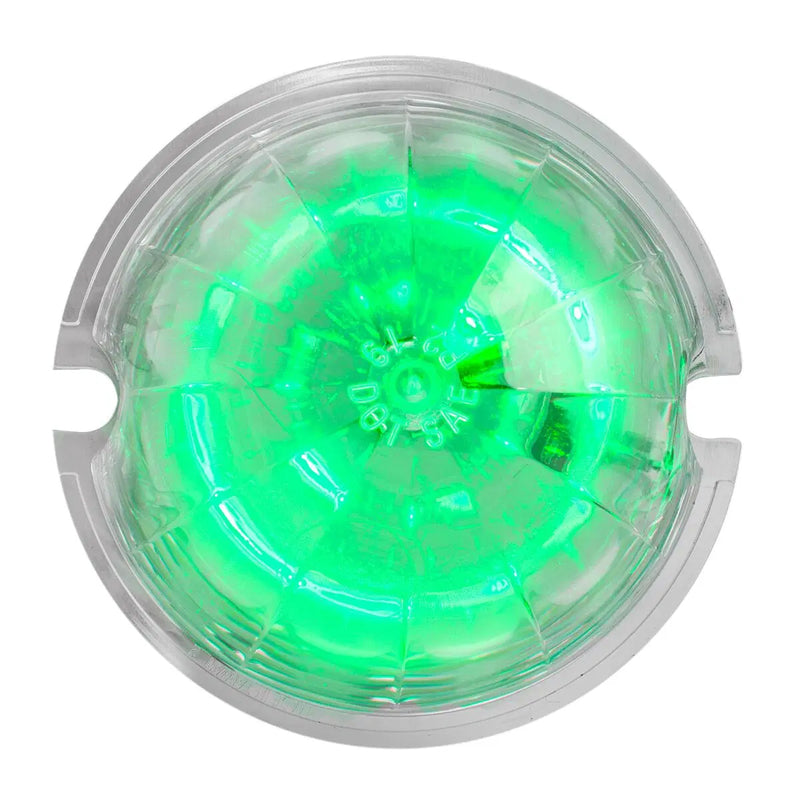 Watermelon style 18 diode LED turn signal light w/surface mount base