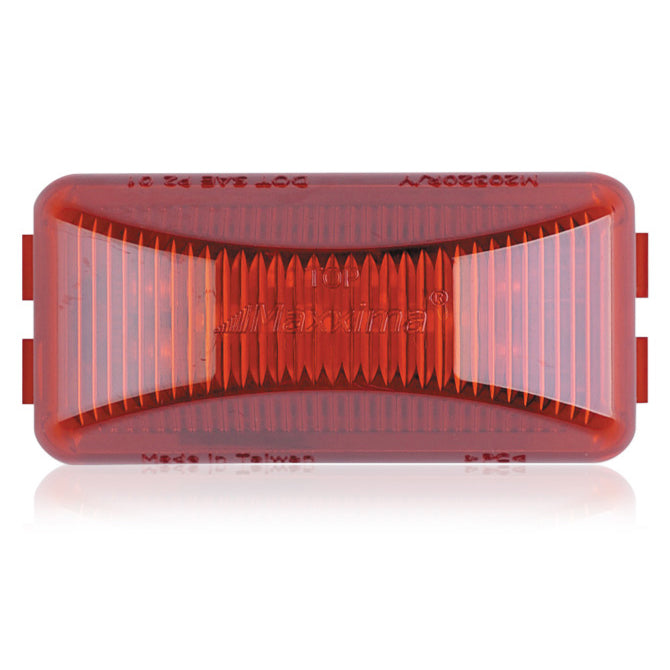 Maxxima red 1" x 2.5" rectangular 8 diode LED marker light