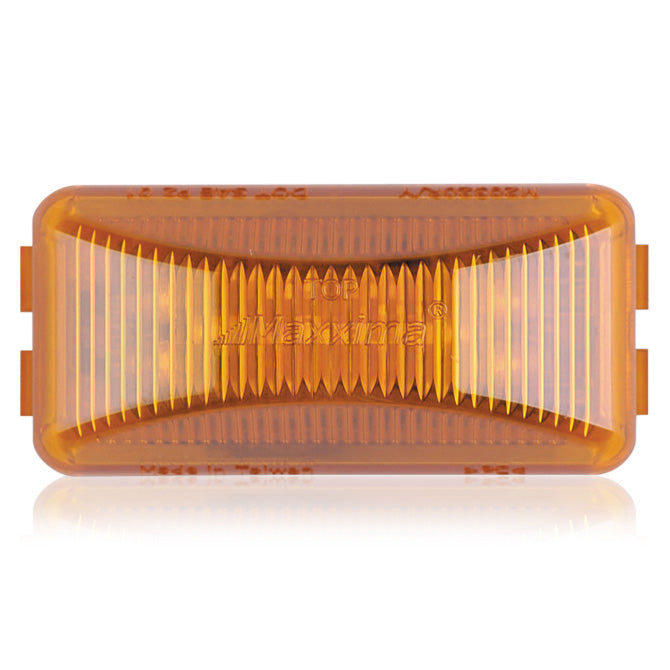 Maxxima amber 1" x 2.5" rectangular 8 diode LED marker light