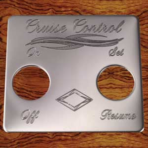 Rockwood Peterbilt stainless steel switch plate