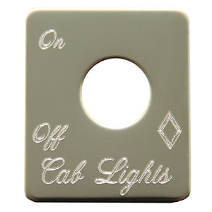 Rockwood Peterbilt stainless steel switch plate