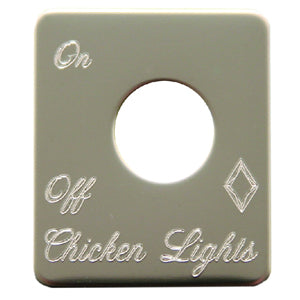 Rockwood Peterbilt stainless steel switch plate