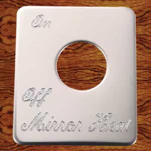 Rockwood Peterbilt stainless steel switch plate