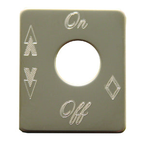 Rockwood Peterbilt stainless steel switch plate