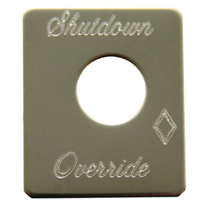 Rockwood Peterbilt stainless steel switch plate