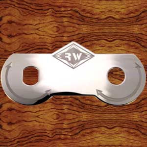 Rockwood Peterbilt 2001-2005 stainless steel "Dimmer/Wiper" switch plate