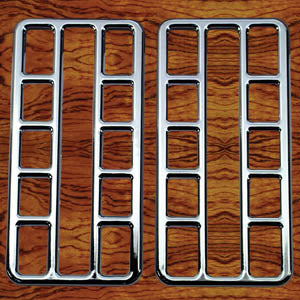 Rockwood Peterbilt 2001-2005 chrome plastic air conditioner/heater vent cover - PAIR