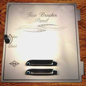 Rockwood Peterbilt -2005 stainless steel fuse/breaker door w/louvers