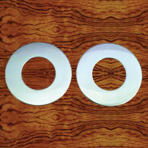 Rockwood Peterbilt -2005 stainless steel tractor/trailer parking brake valve cover - PAIR