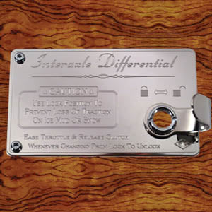 Rockwood Kenworth -2001 stainless steel "Inter-axle Differential" switch guard - large size