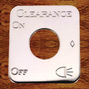 Rockwood Kenworth stainless steel switch plate