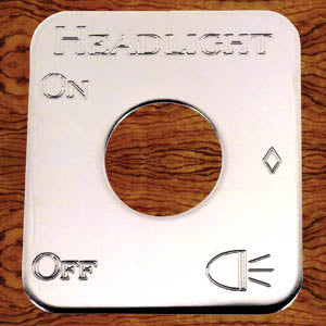 Rockwood Kenworth stainless steel switch plate