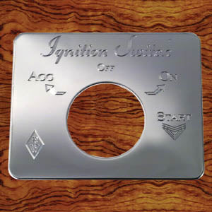 Rockwood Kenworth stainless steel "Ignition Switch" switch plate