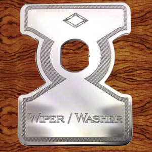 Rockwood Kenworth stainless steel "Wiper/Washer" switch plate