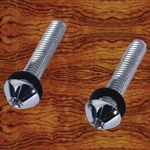 Rockwood Kenworth chrome stainless steel button head dash panel screws - 20/PACK