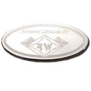 Rockwood stainless steel "Interior Detail by Rockwood" name plate