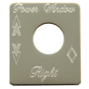 Rockwood Peterbilt stainless steel switch plate