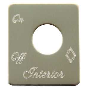 Rockwood Peterbilt stainless steel switch plate