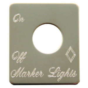 Rockwood Peterbilt stainless steel switch plate